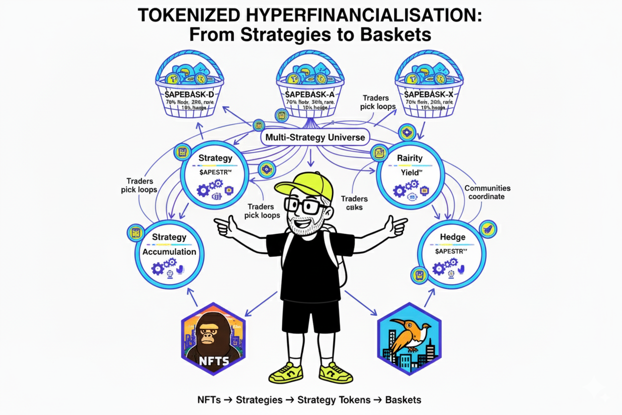 Tokenized Hyperfinancialisation: From Strategies to Baskets